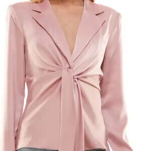 Pre-owned Merci Tie Waist Top WAYF